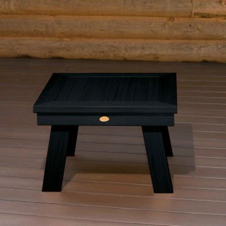 HIGHWOOD USA highwood® Pocono Deep Seating Patio Side Table - Black AD-DSST1-BKE
